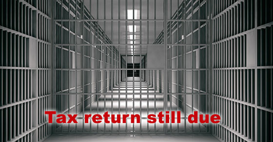 U.S. Tax Court:  Filing Tax Return From Jail