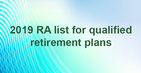 IRS: Amendments to Qualified Retirement Plans