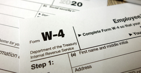 IRS: Re-designed 2020 W-4