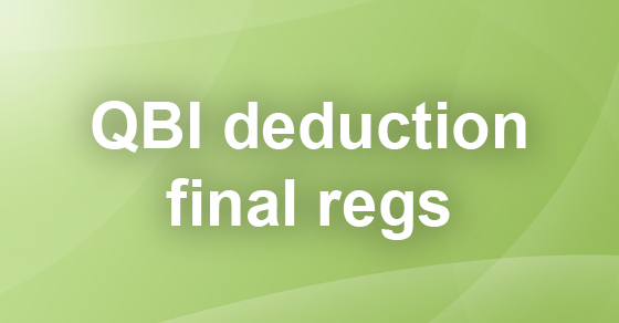 IRS: QBI Final Regulations